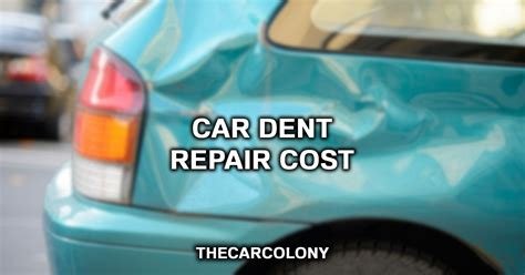 How Much Will A Dent Cost To Repair