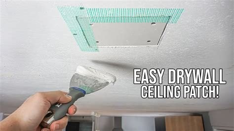 How To Repair A Hole İn Ceiling Drywall