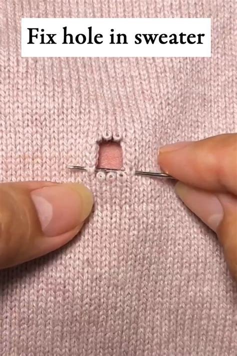 How To Repair A Knit Sweater Hole