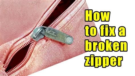 How To Repair A Zipper That Separates
