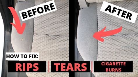 How To Repair Cigarette Burn İn Car Seat